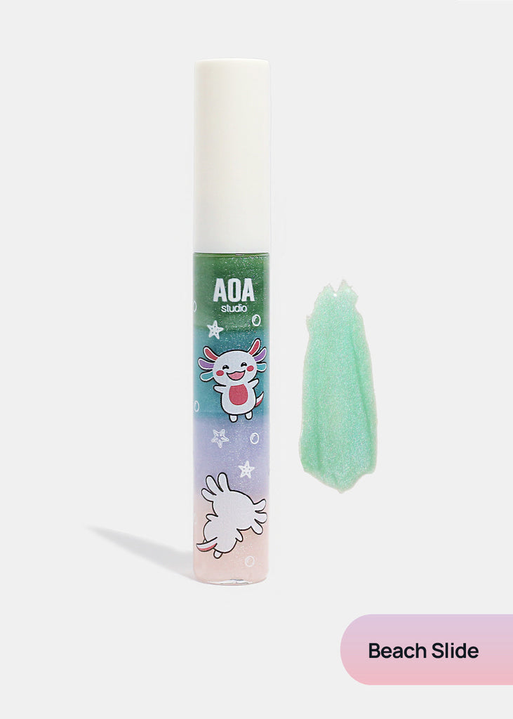 AOA Axel's Rainbow Paint Lip Gloss Beach Slide COSMETICS - Shop Miss A