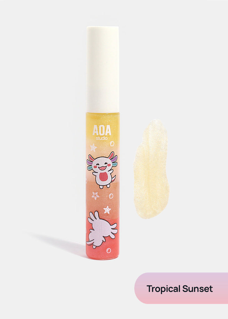 AOA Axel's Rainbow Paint Lip Gloss Tropical Sunset COSMETICS - Shop Miss A