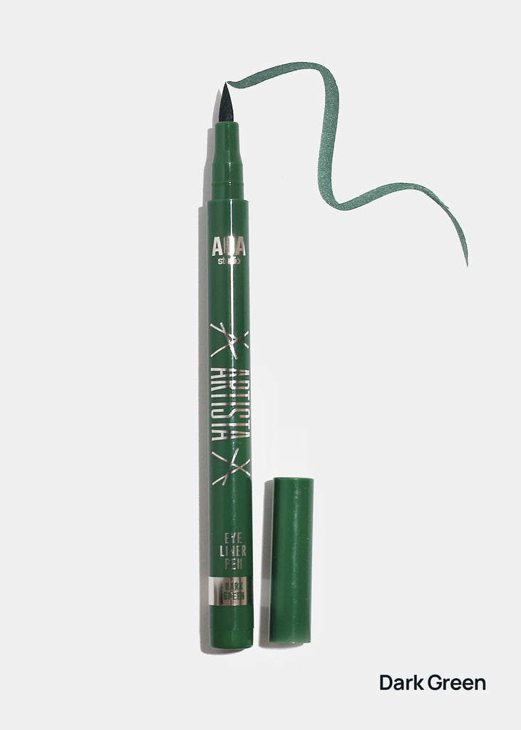 AOA Artista Fine Felt Tip Liquid Eyeliner Dark Green COSMETICS - Shop Miss A