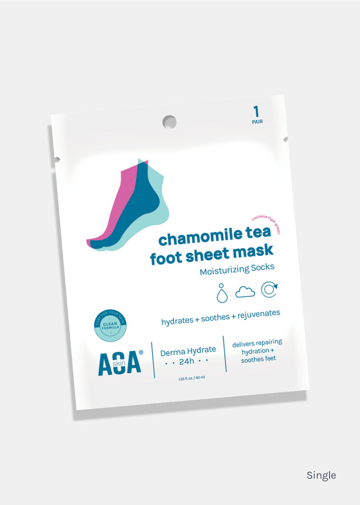 AOA Skin Chamomile Tea Foot Sheet Mask Single Skincare - Shop Miss A