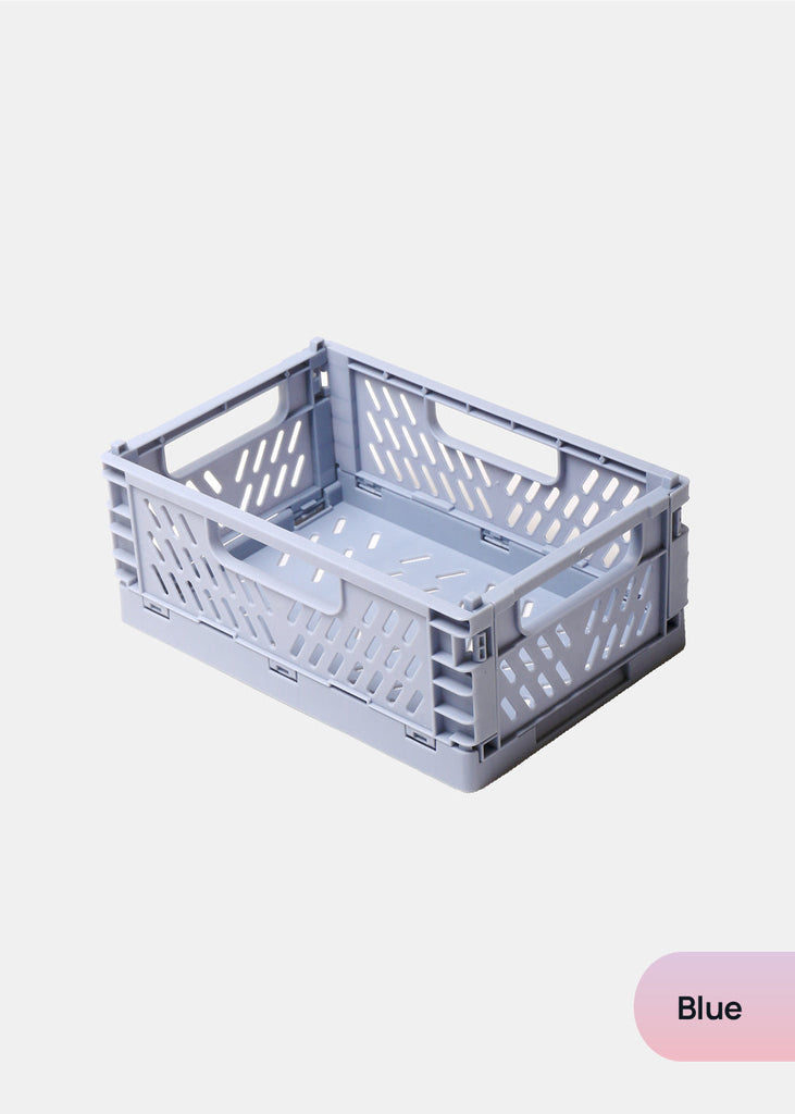 Collapsible Folding Crates- Small Blue LIFE - Shop Miss A