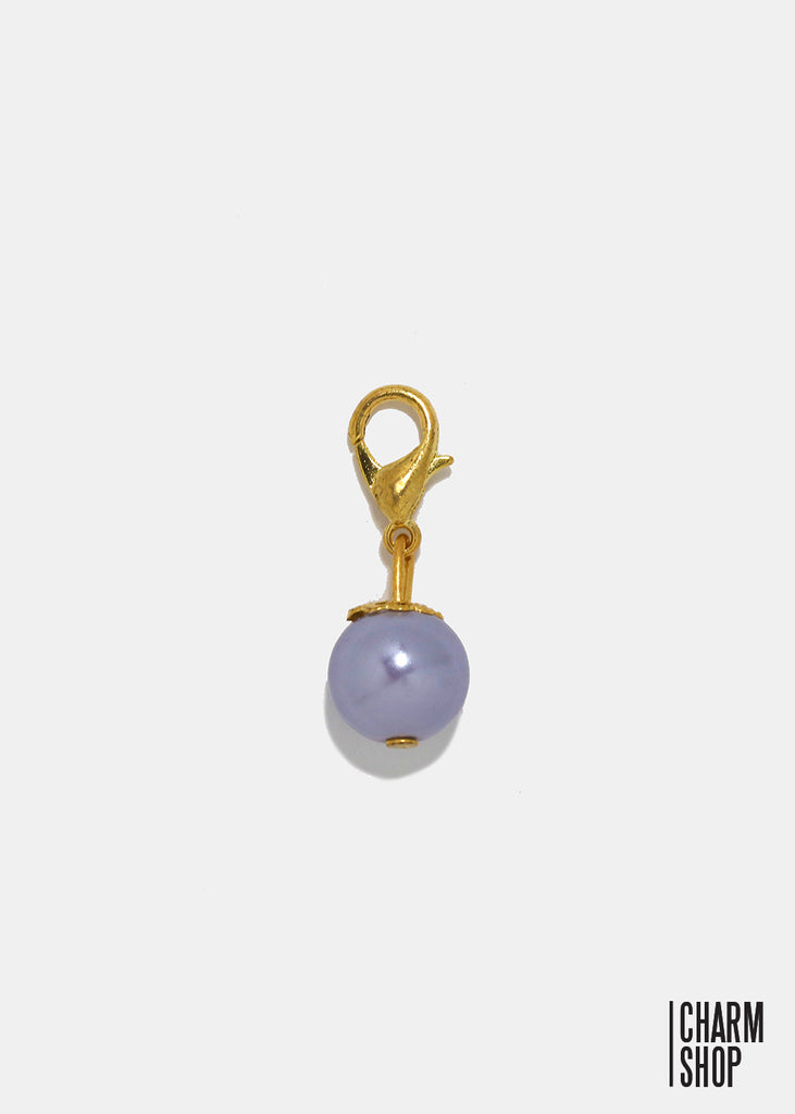 Gold Tone Light Purple Pearl Dangle Charm  CHARMS - Shop Miss A