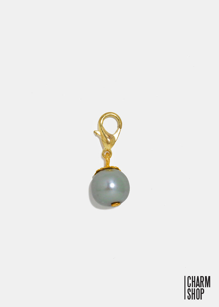 Gold Tone Gray Pearl Dangle Charm  CHARMS - Shop Miss A