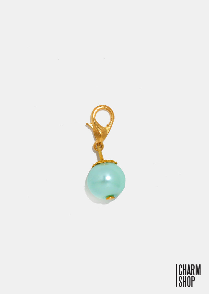 Gold Tone Light Blue Pearl Dangle Charm  CHARMS - Shop Miss A