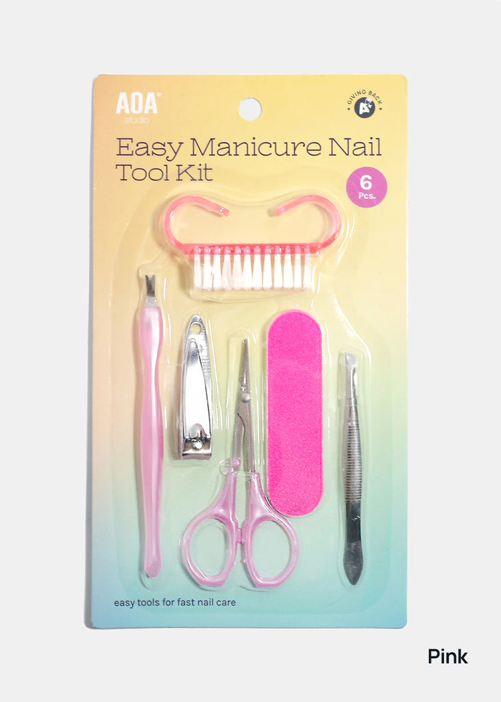 AOA Easy Manicure Nail Tool Kit Pink NAILS - Shop Miss A
