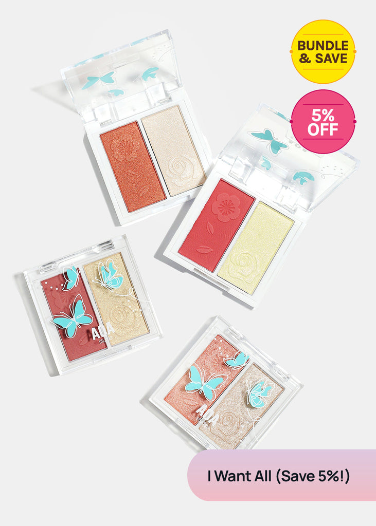 AOA Fly with Me Duo Blush + Highlighter I Want All (SAVE 5%!) COSMETICS - Shop Miss A