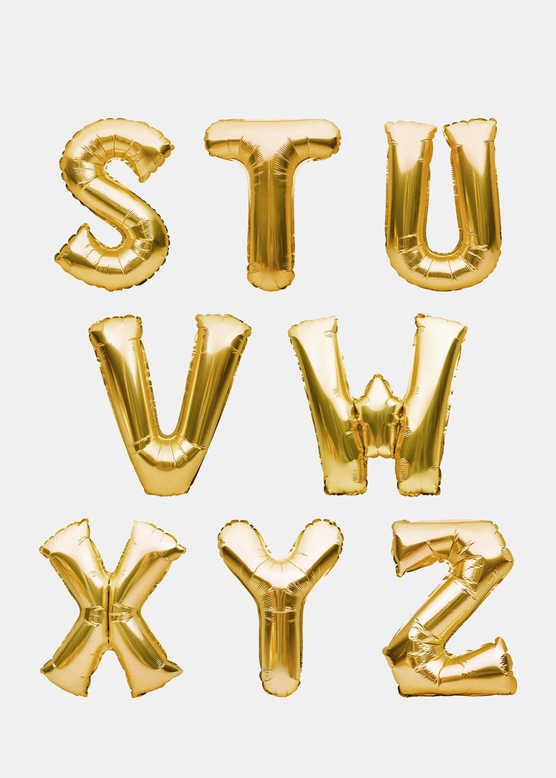 Official Key Items Party Balloons- Gold Letters  LIFE - Shop Miss A