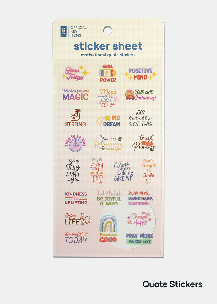 Official Key Items Sticker Sheet Quote Stickers LIFE - Shop Miss A