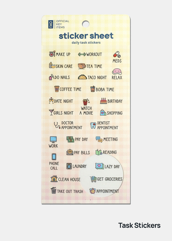 Official Key Items Sticker Sheet Task Stickers LIFE - Shop Miss A