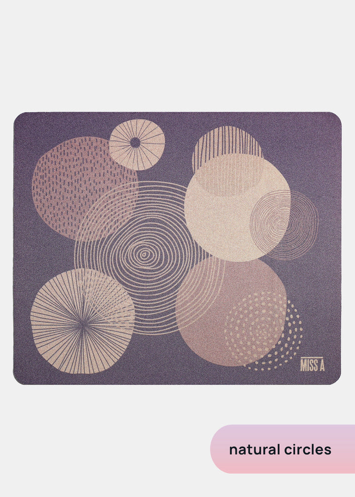 Miss A Large Mouse Pads Natural Circles ACCESSORIES - Shop Miss A