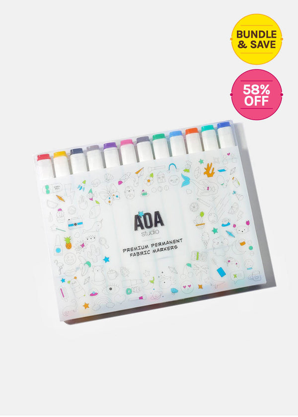 AOA Canvas Fabric Marker Set (12 colors)  ACCESSORIES - Shop Miss A