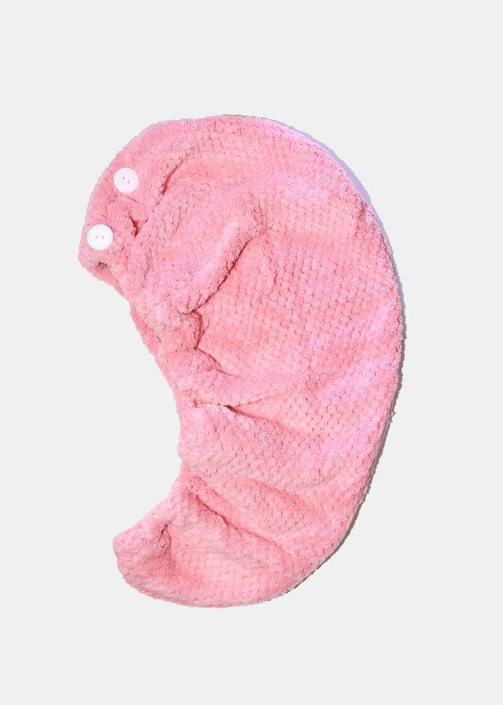 A+ Microfiber Hair Turban Towel Pink ACCESSORIES - Shop Miss A