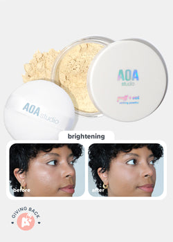 AOA Puff + Set Setting Powder - Brightening  COSMETICS - Shop Miss A