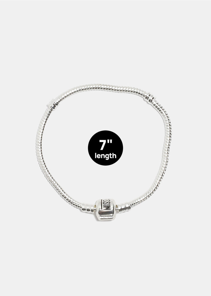 Miss A Bead Charm Bracelet - Miss A Logo Medium (7") CHARMS - Shop Miss A