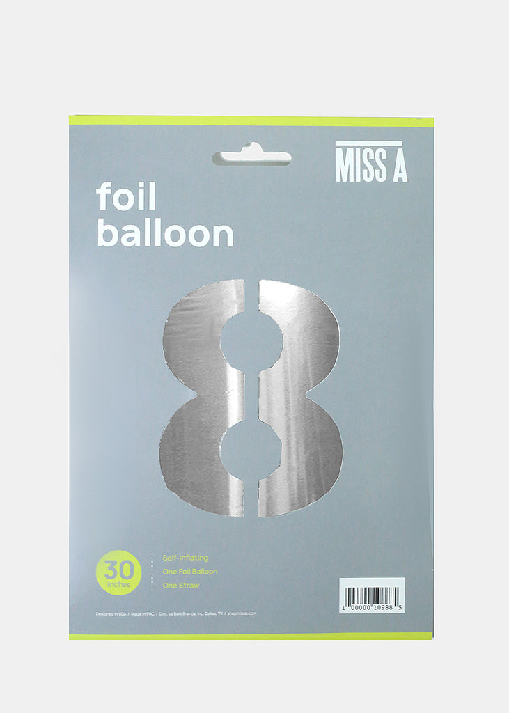Official Key Items Party Balloons- Silver Numbers  LIFE - Shop Miss A